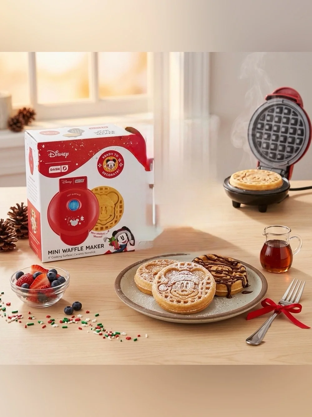 DASH Disney Mickey & Friends Mini Waffle Maker 4